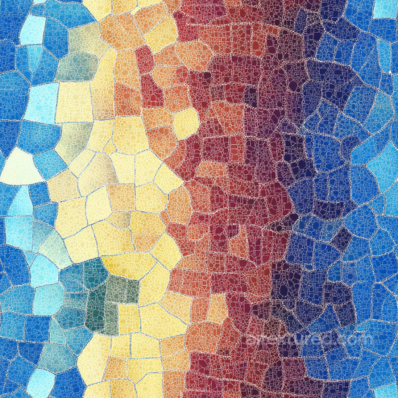 Mosaic PBR Texture with Colorful Cracked Tile Pattern Mosaic texture preview