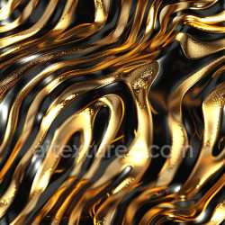 seamless Seamless 3D PBR Glossy Black and Gold Liquid Flow Texture texture 8k free download PBR