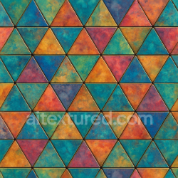 seamless Seamless 3d texture pbr 8k triangular tiles mosaic with blended colors and intricate details for variety texture 8k free download PBR