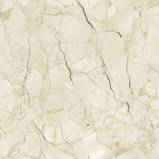 Crema Marfil Natural Marble PBR Texture with Fine Veins seamless Marble PBR texture