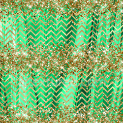 seamless Seamless 3D PBR Texture of Glittery Green Chevron Fabric with Gold Confetti texture 8k free download PBR