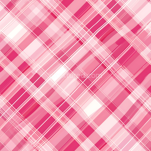 Seamless 3D Pink Plaid Metal PBR Texture with Crossed Line Pattern