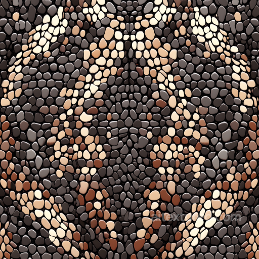 stylized mosaic skin PBR texture with organic rounded scales seamless Skin PBR texture