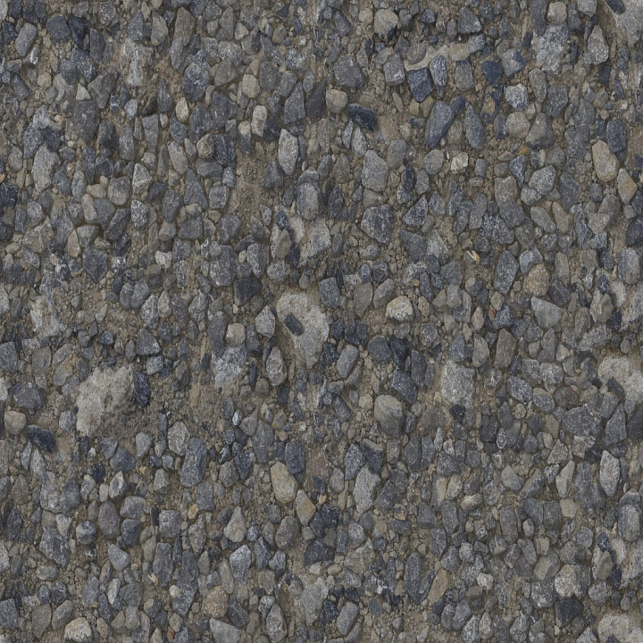 Archviz Floor Ground Pebbles Rocks Ruble Stone seamless PBR texture preview