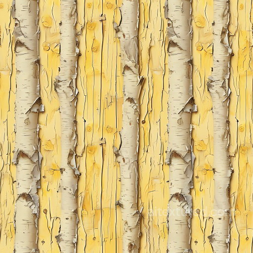 Birch Wood Bark PBR Texture with Peeling Layers and Knots seamless Wood PBR texture
