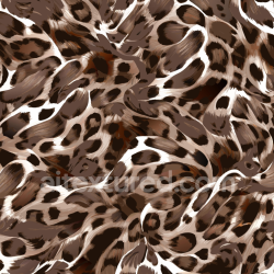 seamless Seamless 3D PBR Leopard Print Fur Texture in Natural Brown and Black Spots texture 8k free download PBR