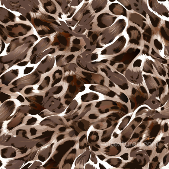 Leopard Print Fur Texture in Natural Brown and Black Spots Leopard Print texture preview