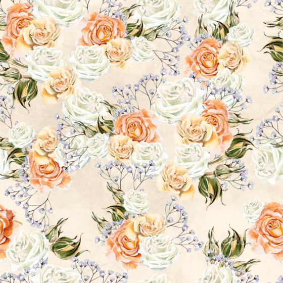 Flower Texture of Watercolor Floral Roses on Paper Flower texture preview