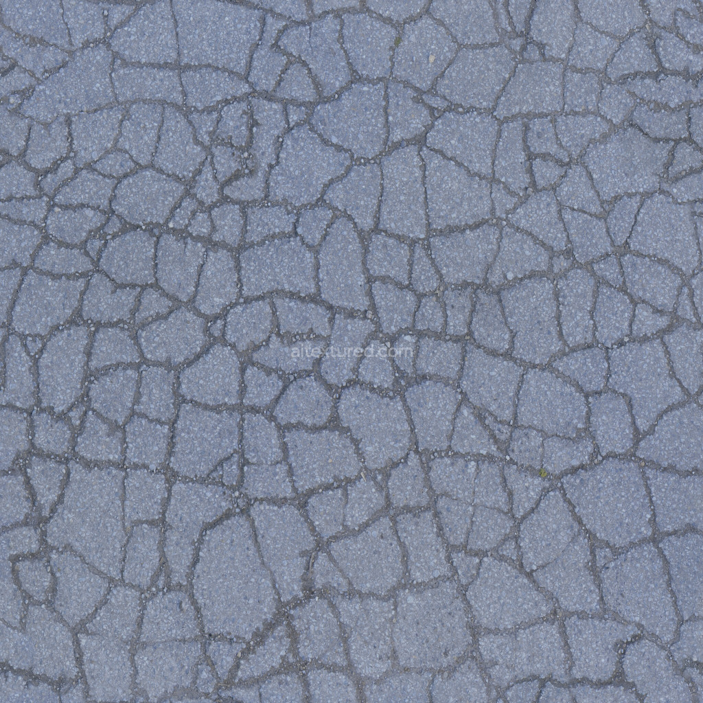 Seamless asphalt texture with a detailed cracked surface