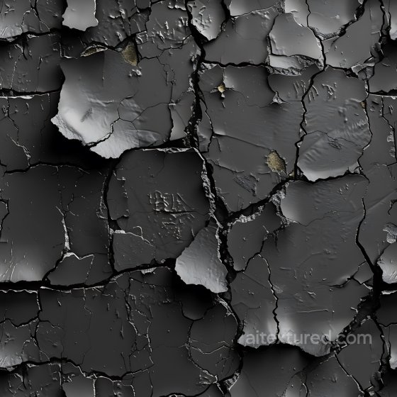 cracked paint PBR texture with large peeling and fractured surfaces Cracked & Holes texture preview