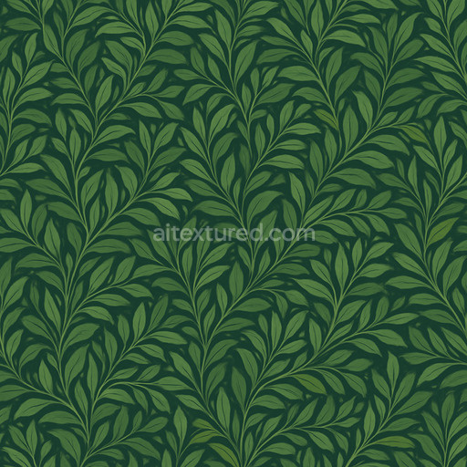 Decorative Dense Foliage Texture Seamless 1024X1024