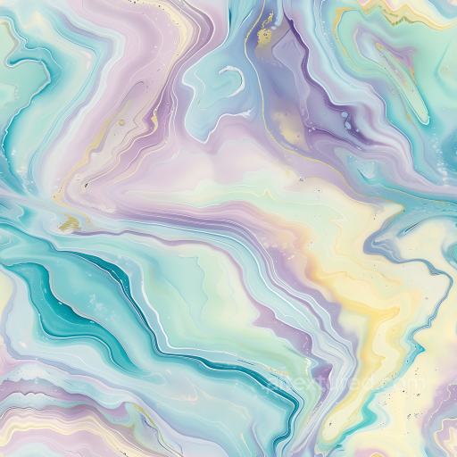 Buttercream Marble Texture with Pastel Swirls and Fluid Veins seamless Marble PBR texture