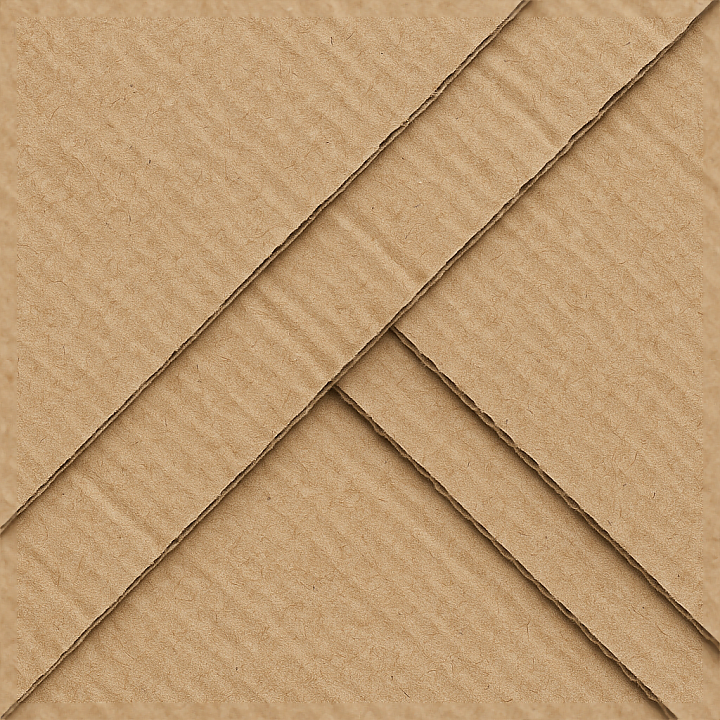 Of Cardboard Overlapping Layers With Fiber Strands And Grain Detail seamless PBR texture preview