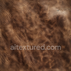 seamless Seamless 3D Weathered Brown Distressed Leather PBR Texture with Pronounced Wrinkles and Aging texture 8k free download PBR