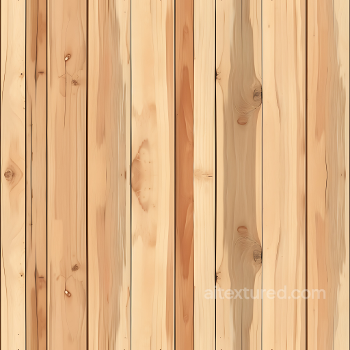 Light Pine Wood Planks Seamless Texture with Natural Knots and Grain seamless Wood PBR texture