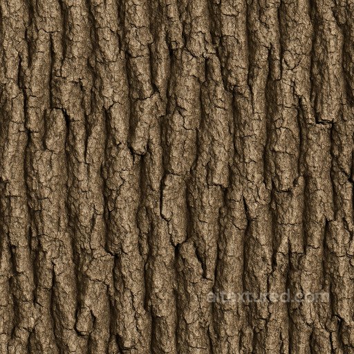 Fine Oak Bark Seamless Texture seamless Bark PBR texture