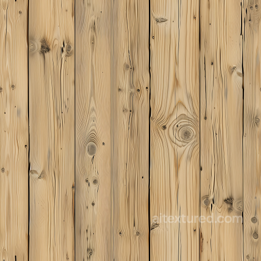 Light Pine Wood Planks PBR Texture with Natural Knots and Grain seamless Wood PBR texture