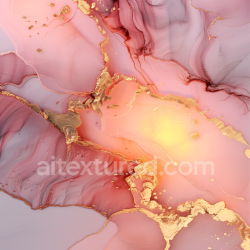 seamless Seamless 3D Alcohol Ink PBR Texture with Soft Pink Hues and Gold Vein Accents texture 8k free download PBR