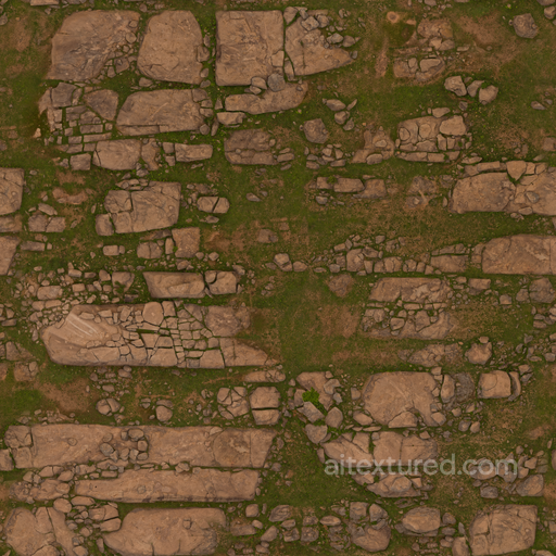 Rocky Terrain seamless Rock PBR texture