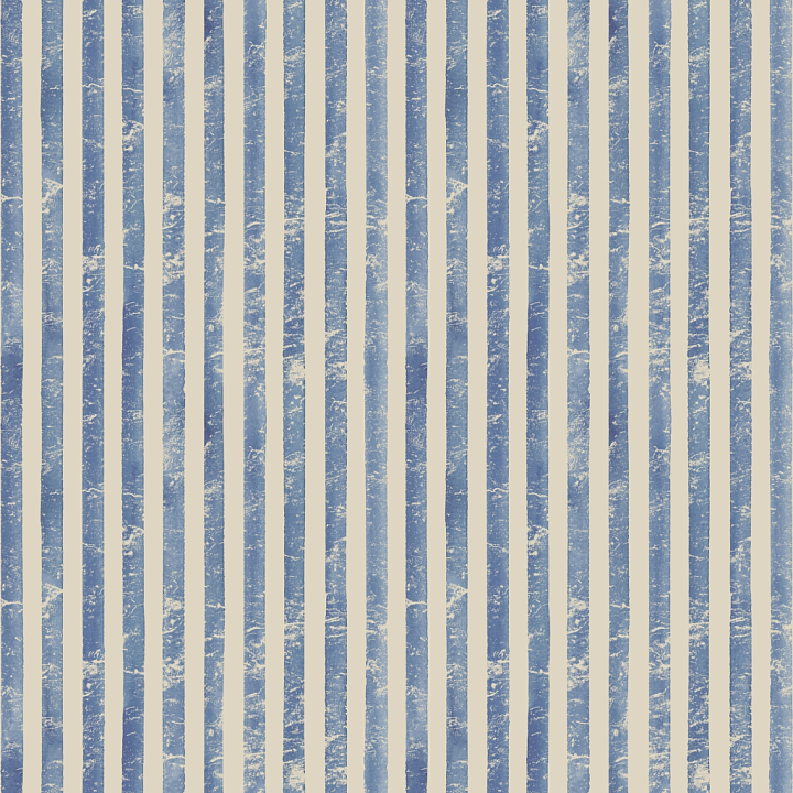Watercolor Stripes of Watercolor Blue Vertical Stripes on Fabric seamless PBR texture preview