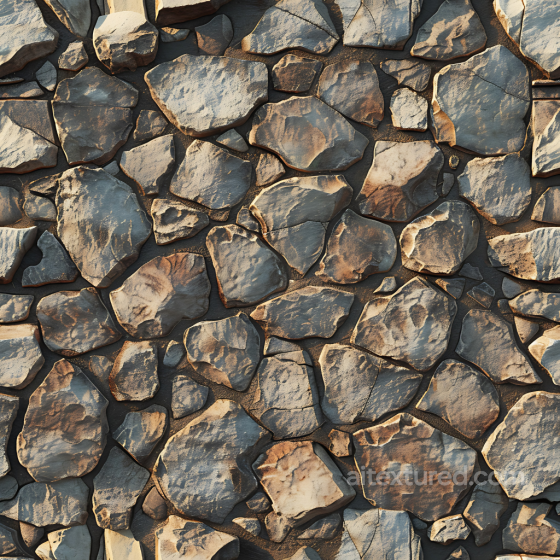 Rugged Stone Wall PBR Texture with Natural Color Variations Stone texture preview