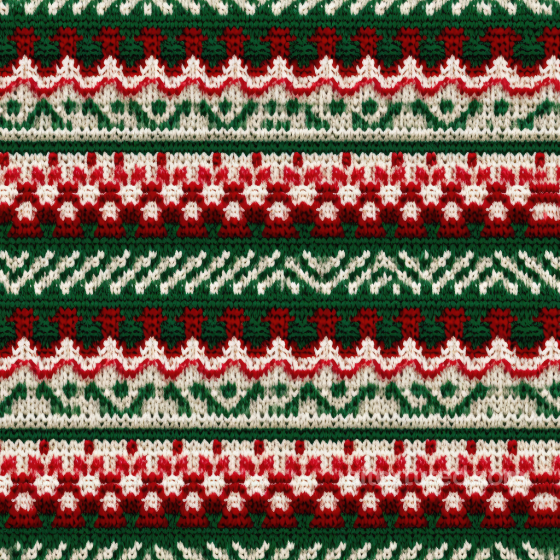 Christmas Knitted Fabric Pattern Texture in Red, Green, White All Christmas Digital paper texture preview