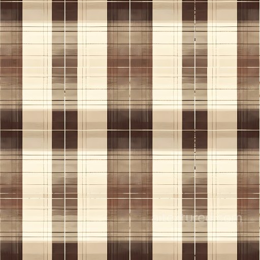 Seamless 3D PBR Texture of Brown Beige Classic Plaid Fabric Pattern texture preview