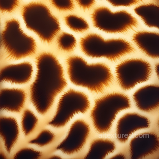 Leopard Print Fabric Texture with Furry Gradient Spots Leopard Print texture preview
