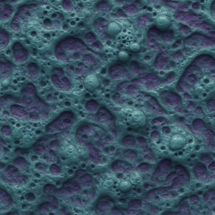 Alien Surface seamless PBR texture preview