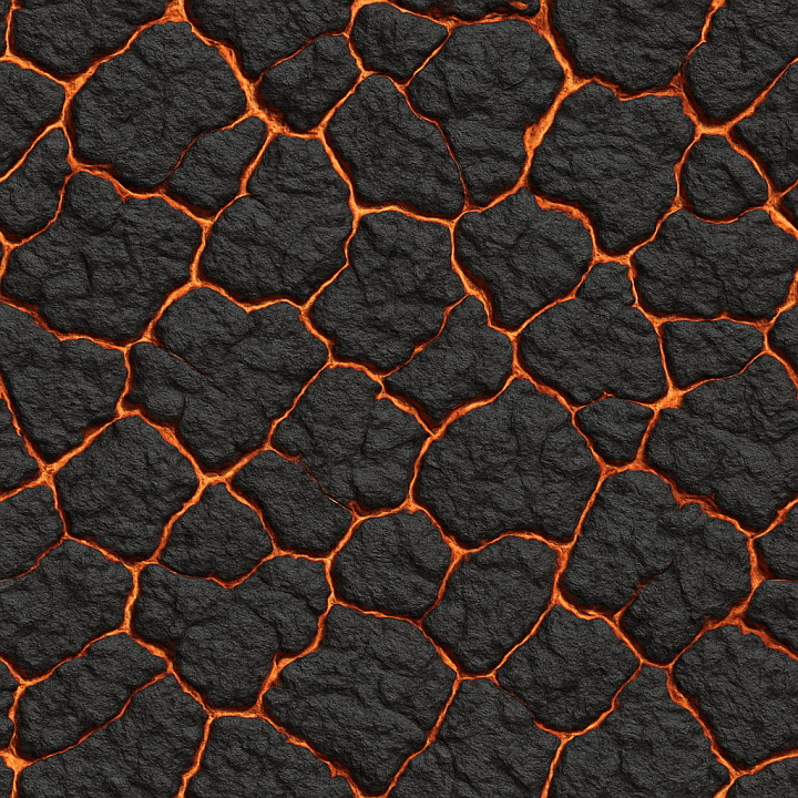 Dry Molten Surface seamless PBR texture preview