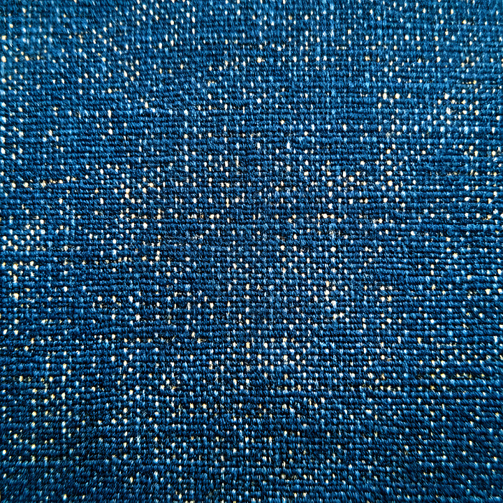 Cracked Denim Fabric With Distressed Holes And Blue Weave Pattern seamless PBR texture preview