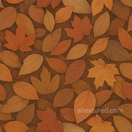 Matte Autumn Leaves Seamless Texture seamless Foliage PBR texture
