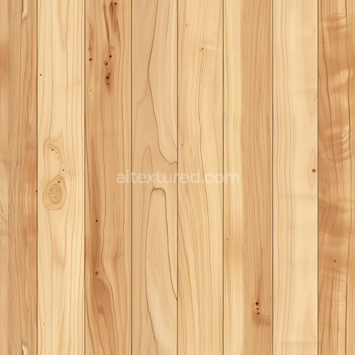 Preview — Seamless 3D Pine Wood Planks PBR Texture with Natural Knots and Light Grain