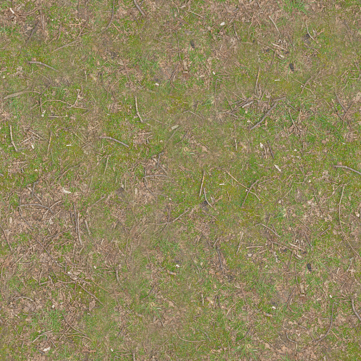 Grass Twigs Forest seamless PBR texture preview