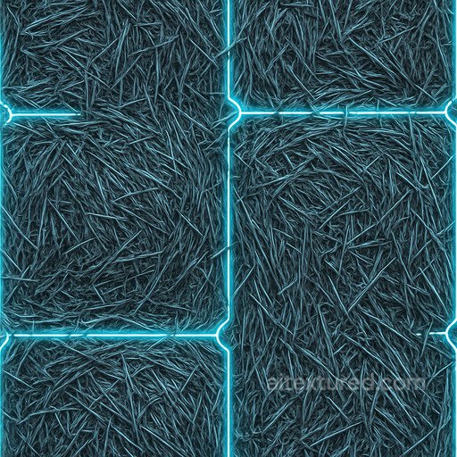 Futuristic Straw Bale Seamless Texture seamless Hay-straw PBR texture