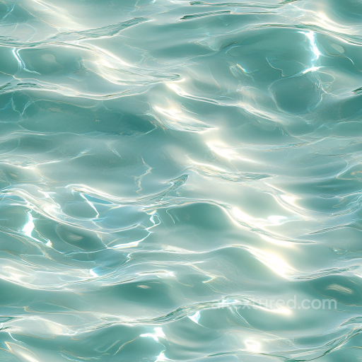 Clear Shimmering Pool Water Seamless Texture with Smooth Ripples seamless Water PBR texture