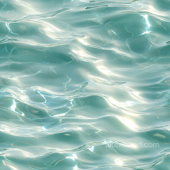 Clear Shimmering Pool Water Seamless Texture with Smooth Ripples Water texture preview
