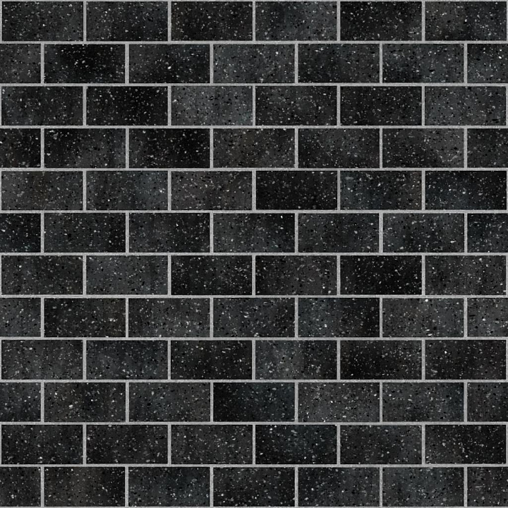 Black Terrazzo Tiles with Flake Patterns seamless PBR texture preview