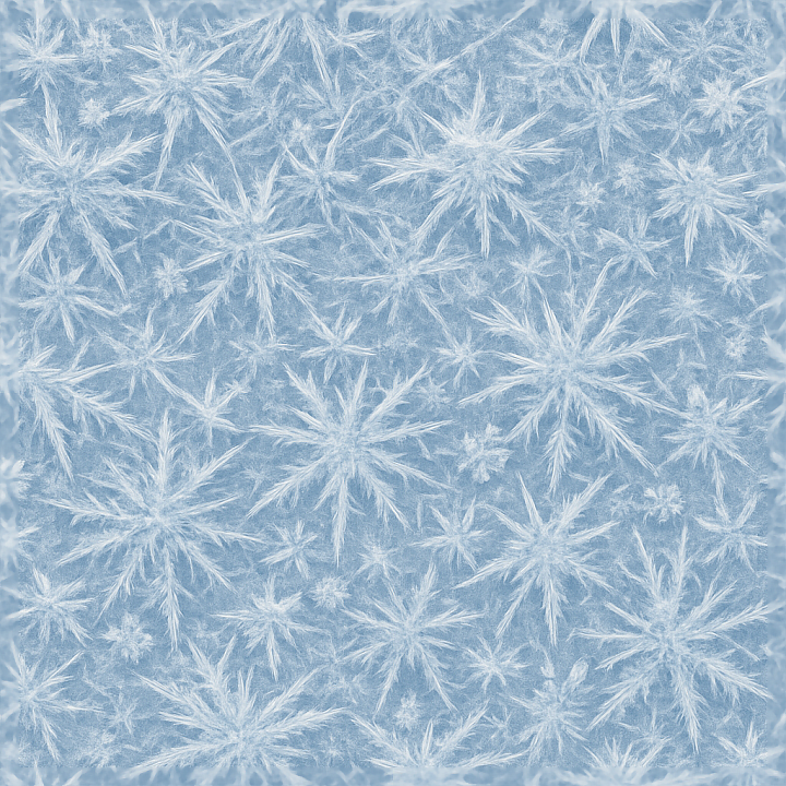 Of Icy Frost With Frost Spikes And Ice Frost Crystals seamless PBR texture preview