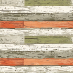 seamless Seamless 3D PBR Texture of Painted, Distressed Wood Planks with Rustic Colors texture 8k free download PBR