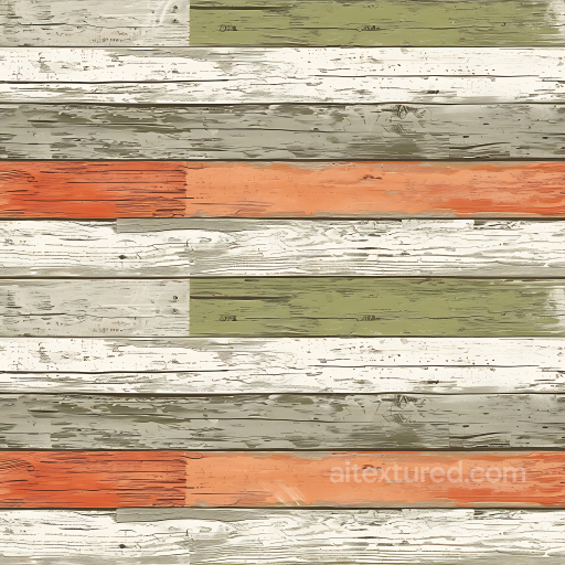 Painted, Distressed Wood Planks Seamless Texture with Rustic Colors seamless Wood PBR texture