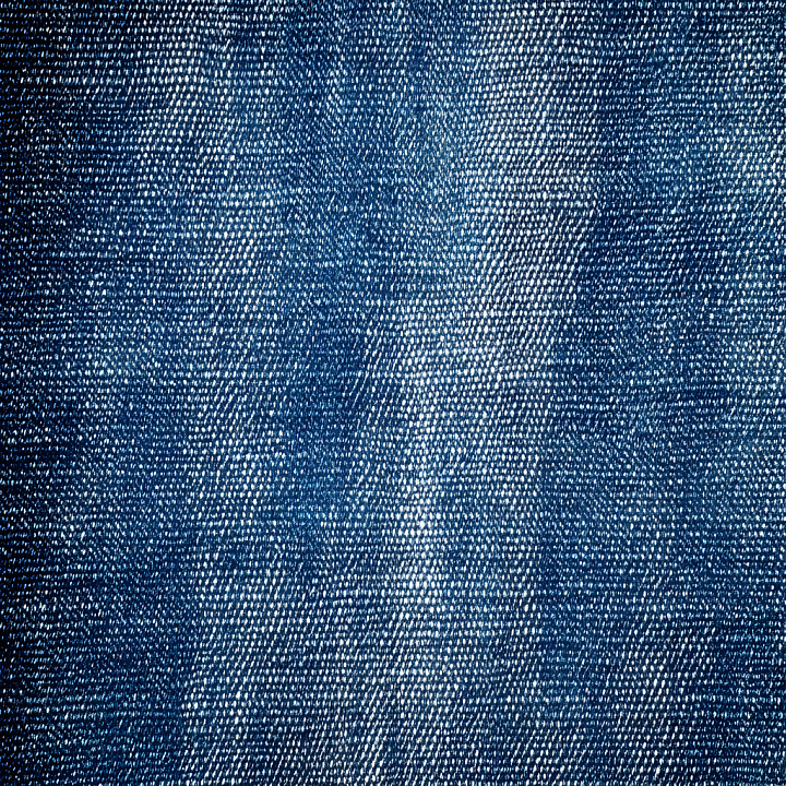 Cracked Denim Fabric with Detailed Blue Weave and Wear seamless PBR texture preview