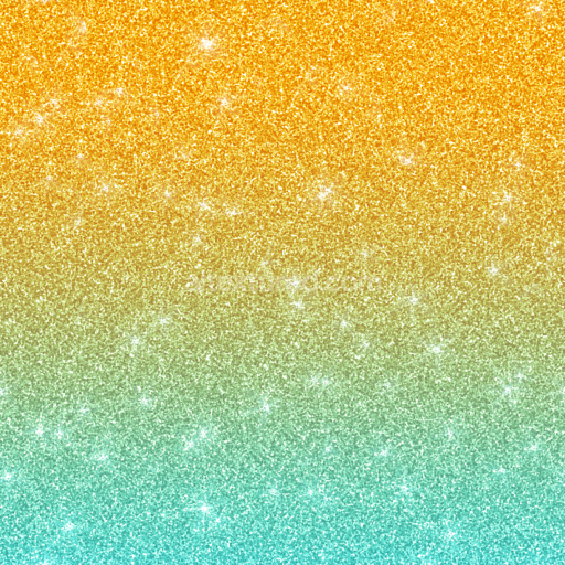 Seamless 3D PBR Glitter Texture with Golden to Turquoise Gradient Sparkle