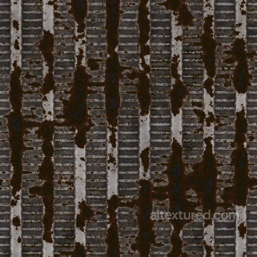 Archviz Floor Ground Metal Old Plate Rust - Seamless PBR Texture seamless Metal PBR texture