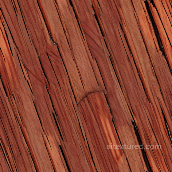 Wood Texture of Rustic Redwood Planks with Natural Grain and Cracks Wood texture preview