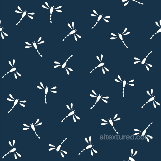 Dragonfly Pattern Texture in Navy and White Dragonfly texture preview