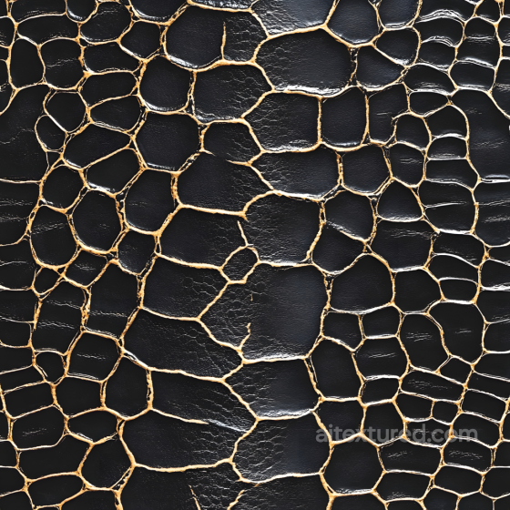 Skin PBR Texture Featuring Cracked Dark Surface with Deep Crevices Skin texture preview