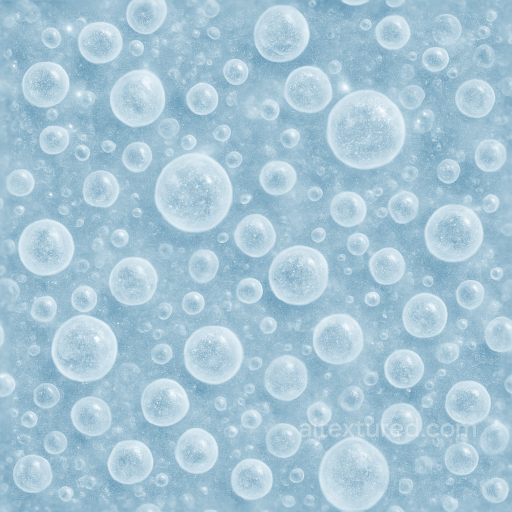 Showing Frozen Water Surface With Ice Bubbles Cluster And Icy Sparkle seamless Ice PBR texture