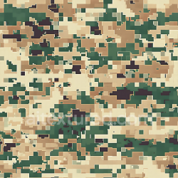 seamless Seamless 3D Digital Desert Camouflage PBR Texture with Pixelated Blocks and Earth Tones texture 8k free download PBR