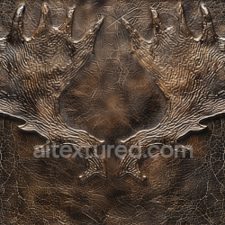 seamless Seamless 3D embossed distressed brown leather PBR texture with complex grain texture 8k free download PBR